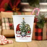 Cute Christmas Gnomes with Tree Paper Cups