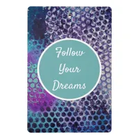 Purple Dotty Abstract Mini Clipboard