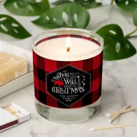 Wild Wonderful Christmas Red Plaid ID604 Scented Candle