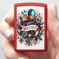 Celebrating Freedom Fourth of July Zippo Lighter