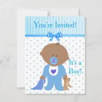 You're Invited, It's a Boy Baby Shower Invitation