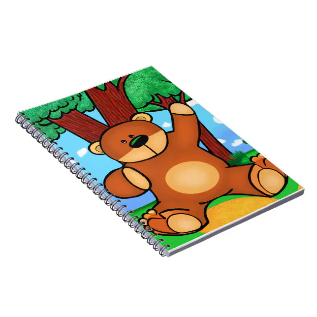 Ours dans la prairie - Bear in grassland Notebook