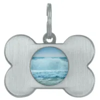 Ocean Wave Crashing Pet ID Tag