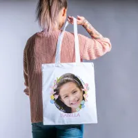 Personalized Easter Egg Hunt Tote Bag with Photo