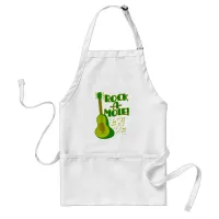 Time to Rock-A-Mole Funny Guacamole Cartoon Adult Apron