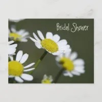 White Daisies Bridal Shower Invitation