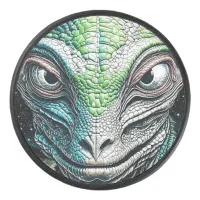 Reptilian Lizard Man Alien Extraterrestrial Being Hockey Puck