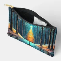 Iridescent Holiday Dream 🎄 Glowing Christmas Tree Accessory Pouch