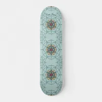 Mandala Skateboard with your name