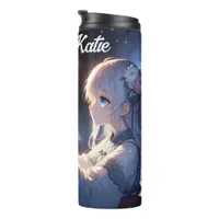 Anime Girl and her Dragon Personalized Thermal Tumbler