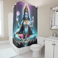 Divine Presence: Ganesh Shower Curtain Design