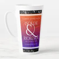 Elegant 39th Agate Wedding Anniversary Latte Mug