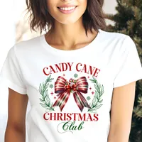 Candy Cane Christmas Club Festive Holiday Tri-Blend Shirt