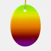 Spectrum of Horizontal Colors -3 Ceramic Ornament