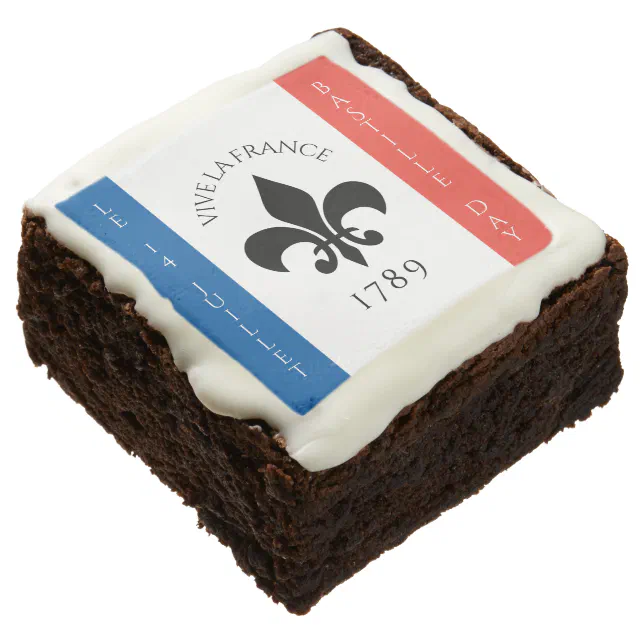 Bastille Day Fleur-de-Lis Tricolore France Flag Brownie