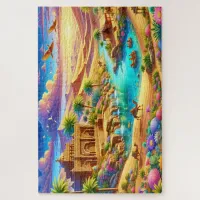 Fantasy Celestial Ancient Desert Oasis | Jigsaw Puzzle