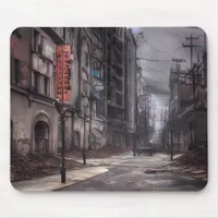 Abandoned City | Post Apocalyptic Dystopia  Mouse Pad