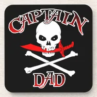 Captain Dad Beverage Coaster