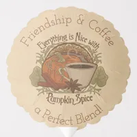 Pumpkin Spice Coffee Friendship Balloon