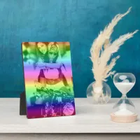 Rainbow Lesbian Pride Personalized Photo Plaque