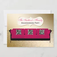 Cute Modern Furniture Housewarming Party Invitation