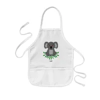 Cute koala with eucalyptus kids    kids' apron