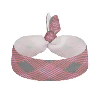 Gingham Check Red and Black Hair Tie