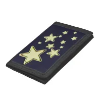 Golden Starburst Trifold Wallet