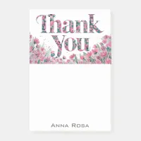 *~* Thank You Gratitude Floral Manifestation AP85 Post-it Notes