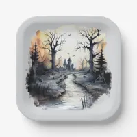 Spooky House Halloween Party  Paper Plates