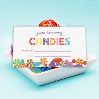 Colorful Sweet Fun Candy Birthday Game Card