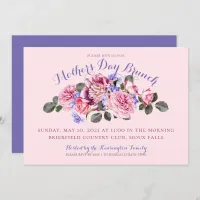 Spring Pastel Floral Mothers Day Brunch Invitation