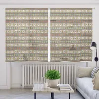 Southwest Geometric Butterfly Pattern 50x63 Inch Sheer Curtains