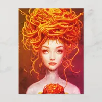 Spaghetti Goddess Postcard