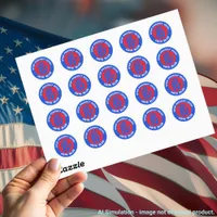 'Stop Project 2025!' Vote Blue - Protect Democracy Classic Round Sticker