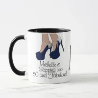 Personalized "Stepping into 50 and Fabulous" Party Mug