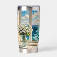 Pretty Ocean Scene Coastal Art Insulated Tumbler