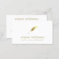 Notary Loan Signing Agent Gold  Business Card