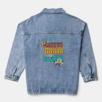 Crypto Mania Retro Colorful Denim Jacket