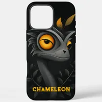 Black Chameleon Personalized iPhone 16 Pro Max Case