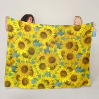 Sunflowers  fleece blanket