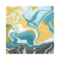 Peaceful Swirls Metal Print