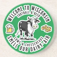 Welcome to Wisconsin, Smell our Dairy Air Coaster