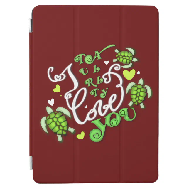 I turtally love you - Valentines Day iPad Air Cover