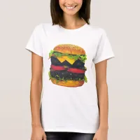 Double Deluxe Hamburger with Cheese T-Shirt