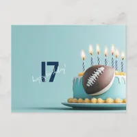 American Football Birthday Cake Postcard