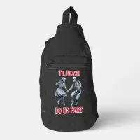 Skeletons Waltzing Till Death Do Us Part Sling Bag