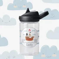 Pirate Ship Personalized Kids Water Bottle