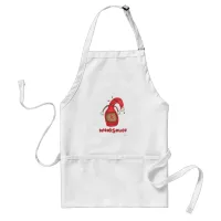 Weak Sauce Funny Condiment Cartoon Motto Adult Apron