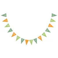 Wild one Jungle Animals Tropical Boy Birthday Bunting Flags